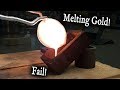 Casting a gold bar, gone bad!  (Miller table gold)