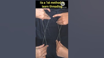 Easy eyebrow tutorial for beginners | eyebrow threading | threading tutorial | धागा कैसे चलाते हैं