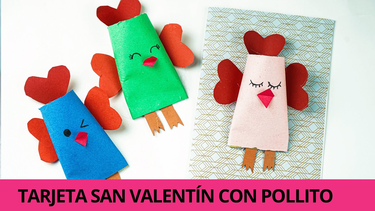 💘💘Tarjeta de San Valentín con un Pollito entrañable 🐥🐥