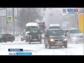 В Новосибирске затруднено движение на дорогах из-за снегопада