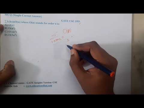 GATE CSE 1993 Q ||Algorithms || GATE Insights Version: CSE