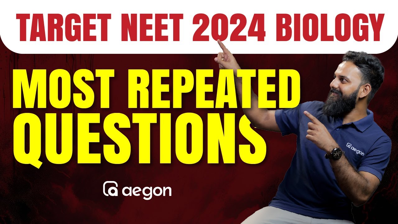 TARGET NEET 2024 BIOLOGY MOST REPEATED QUESTIONS | NEET | RAYS ...