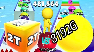 Ball Run Infinity vs Jelly Run 2048 vs Push Harder 3D | Level Up Man Runner | Max Level screenshot 2