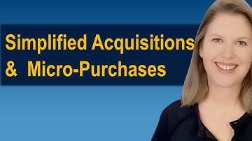 Simplified Acquisitions and Micro-Purchases Tutorial