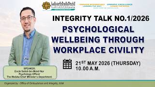 INTEGRITY TALK NO.1/2026