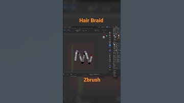 Hair Braid In Zbrush #tutorial #female #zsphere