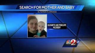 Search continues for missing baby, mother