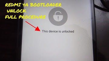 Xiaomi redmi 4a Unlock Bootloader
