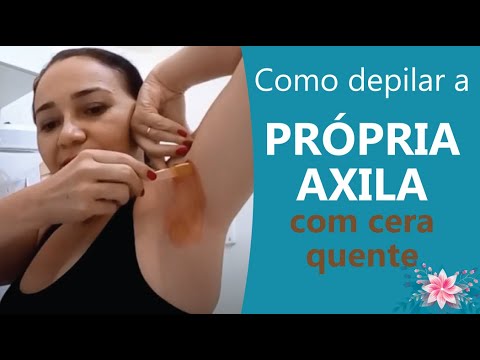 Como Depilar a Própria Axila com Cera Quente - YouTube