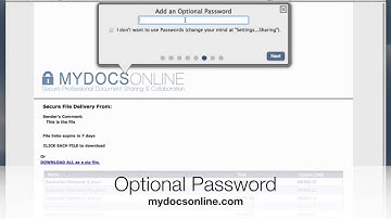 MYDOCSONLINE Securely Sharing Files With Web Interface