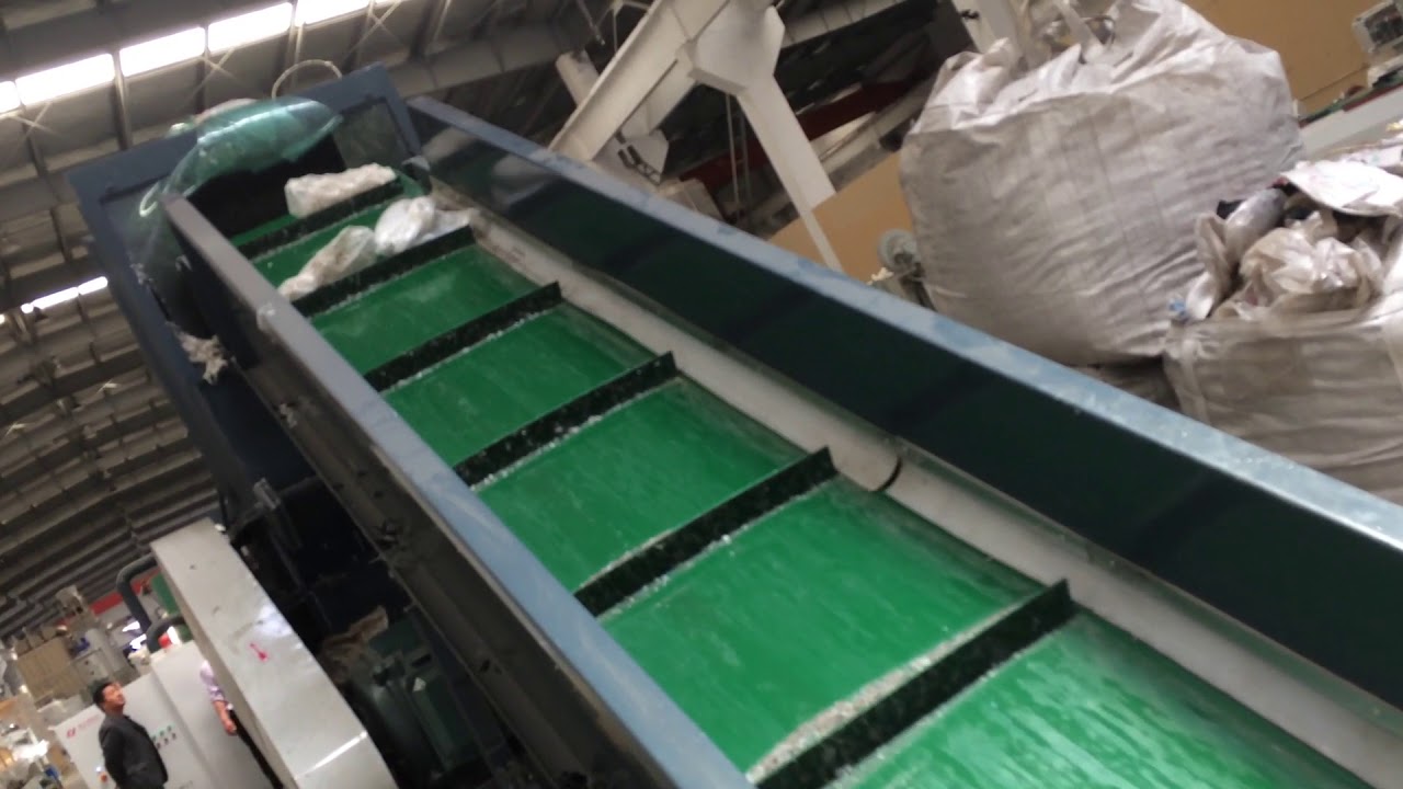 plastic film.bag recycling and washing machine YouTube