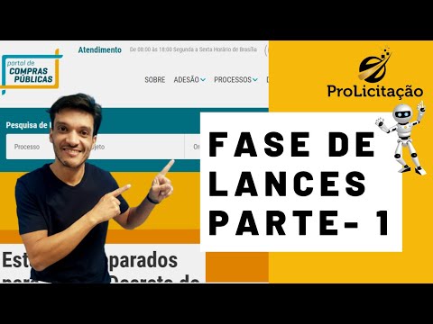 FASE DE LANCES NO PORTAL DE COMPRAS PÚBLICAS - PARTE 01 #LICITACAO #PORTALDECOMPRASPÚBLICAS