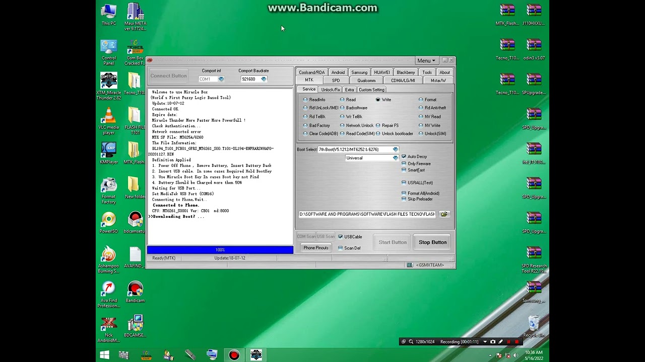 FLASH TECNO T101 FULL FILE USING MIRACLE BOX 100%