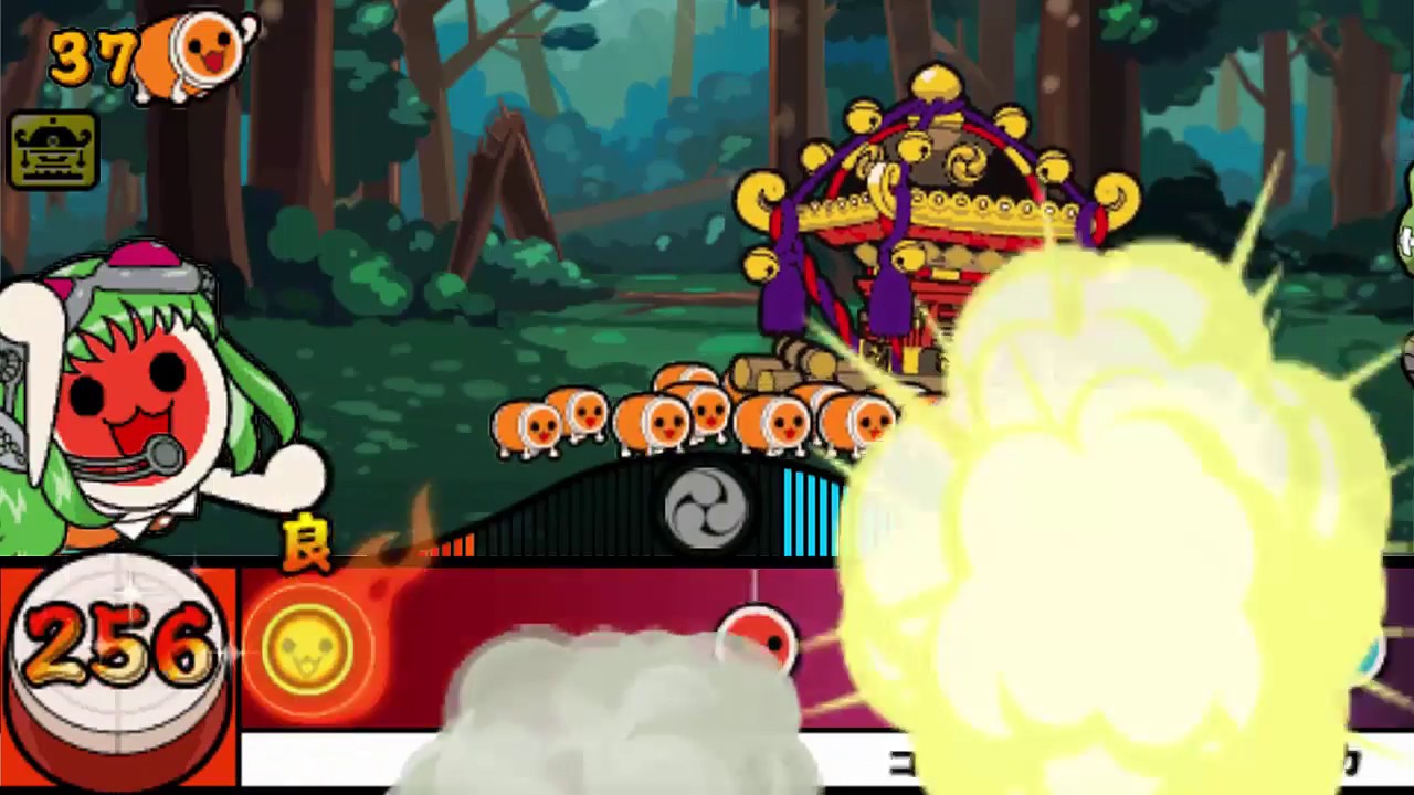 Taiko no Tatsujin Portable DX story mode [3]: Rumble in the forest!