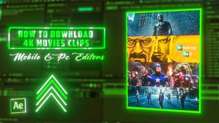 How to Download 4K Movie Clips for Editing! 🎬 (No Copyright)