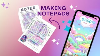 Making notepads and Daily notepads. They came out soooo cute! screenshot 4
