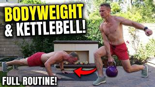 20-Minute Kettlebell + Bodyweight Workout | Full-Body EMOM