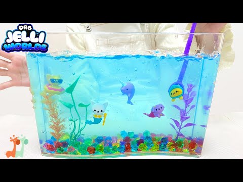 ゼリースライム アクアリウム きれいな水槽 DIY / Jelly Slime Aquarium | Jelli Worldz