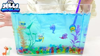 ゼリースライム アクアリウム きれいな水槽 DIY / Jelly Slime Aquarium | Jelli Worldz