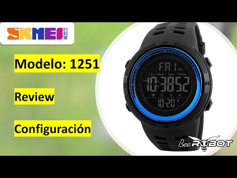 Reloj SKMEI 1251 review y configuración español