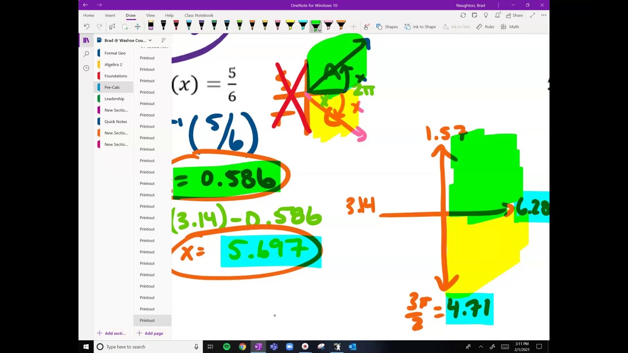Trig - Unit 6 - Solving Trig Equations - Review