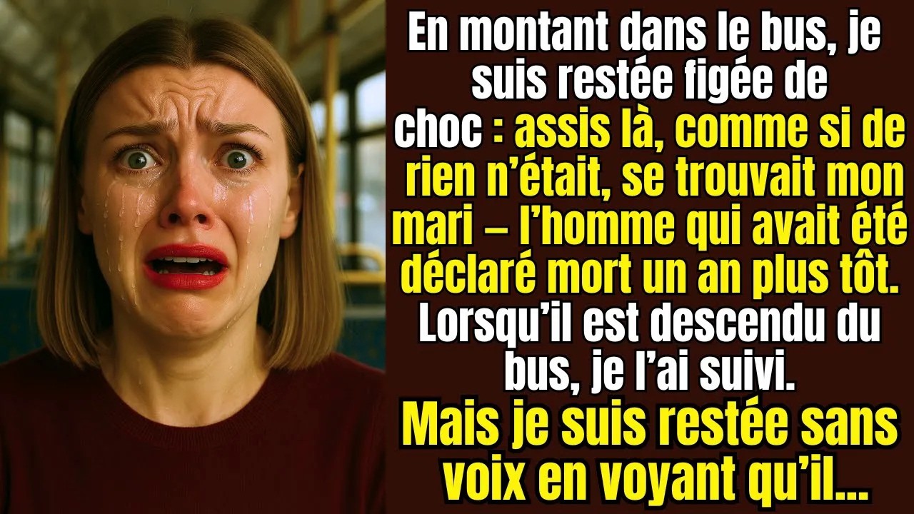 J'ai cru que mon mari était mort noyé. Un an de deuil, de larmes, de nuits blanches à pleurer un homme disparu en mer à Biarritz. Ce matin-là, dans un bus à Bordeaux, je l'ai vu. Vivant. Assis à...