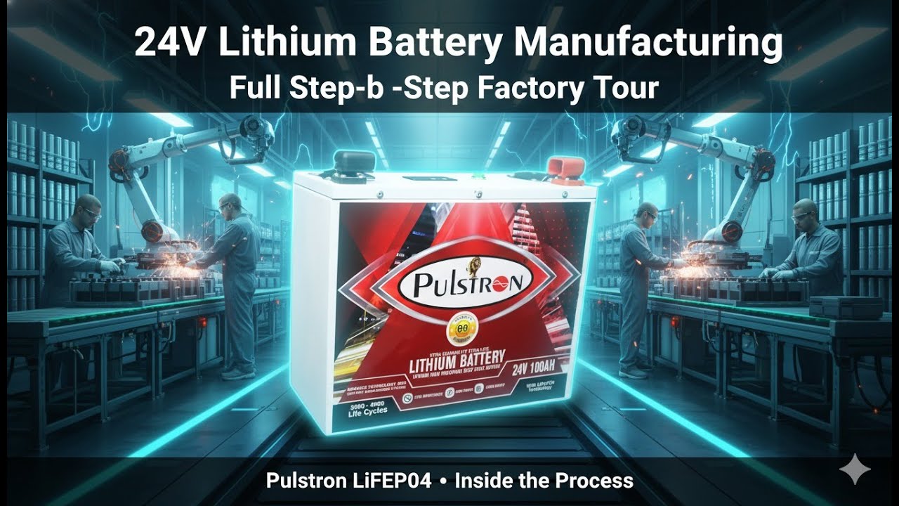 From Cells to Power! Inside Pulstron 24V Lithium Battery Manufacturing