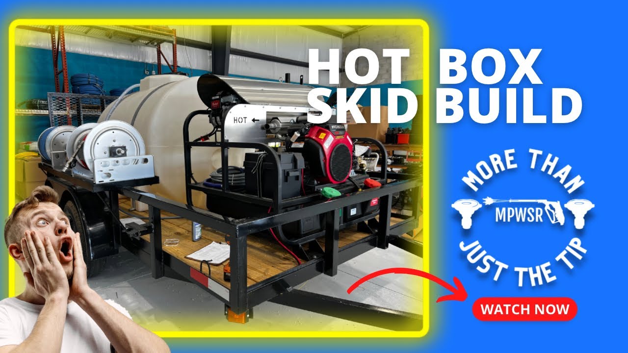 Double Axle Hot Box Skid Trailer Build by Manatee Pressure Washer