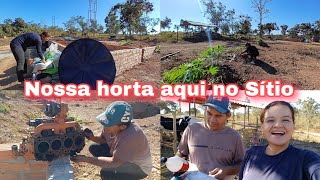 VLOG DO DIA: TRABALHOS NO SÍTIO A TODO VAPOR | HORTA DO SÍTIO 
