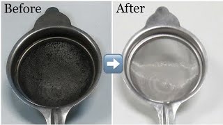 How to Clean Tea Strainer | Chaey Ki Chalni Saaf Krny Ka Trika | Burnt Utensils Cleaning Tips |