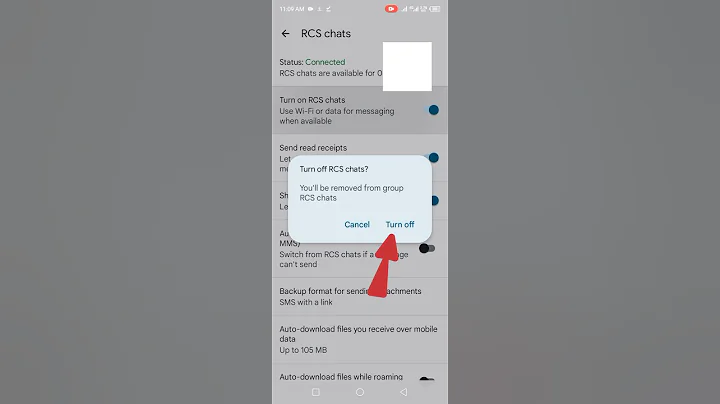 How to turn off rcs chats in messages