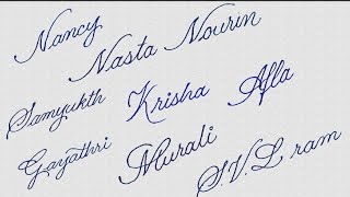 Writing your name in cursive handwriting (part -2)