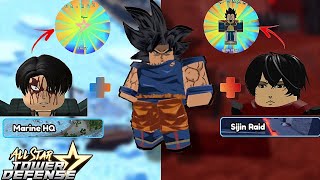 Solo Marine HQ Raid and Sijin Raid with GoKu 7S (No Idol) | Solo GamePlay | All Star Tower Defense