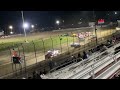 Race car spins in corner