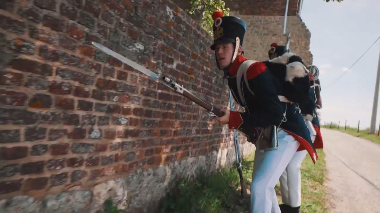 Battle of Waterloo Reenactment French Soldiers attack Event video