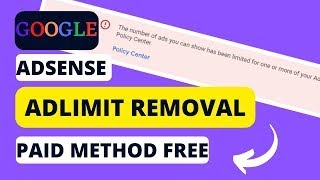 Adlimit Remove Method in just 3 DaYs ?? (Paid Free) ADI Rao