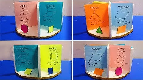 perimeter and area formulas working model | area and perimeter working model | maths tlm  project