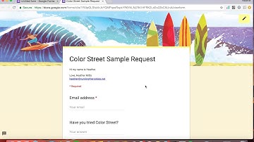 Color Street: How To Create A Sample Request Google Form