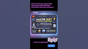 JUL 2025-Coforge-Interview Questions asked for Automation QA JAVA | SDET/QA Automation.