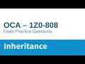 OCA Java SE 8 Programmer I (1Z0-808) - Practice Test - Inheritance
