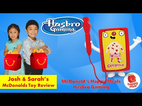 Mcdonalds Happy Meal Hasbro Gaming - OPERATION ║Josh&Sarah Mcdonalds Toy Review