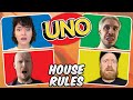 UNO - Full Game w/ ALL The House Rules (STRONG LANGUAGE)