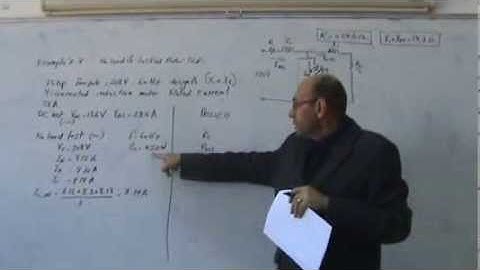 Induction Motors, Part XIX: Example on No Load and Locked Rotor Test (3 or 4), 2/1/2013