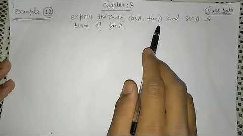 Example-12 of ch-8(trigonometry) of class 10th Maths