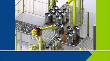 Robotic Keg de-palletizing & palletizing