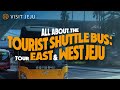 All about the tourist shuttle bus tour east  west jeju korea