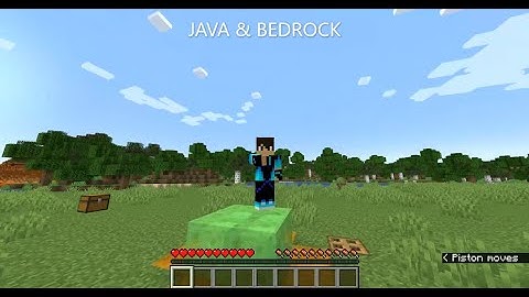 How to build a trampoline in minecraft Java & Bedrock