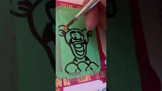 Painting Disney characters on cards (part 3) #art