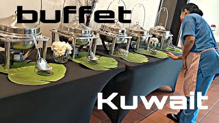buffet catering set-up in Kuwaiti House