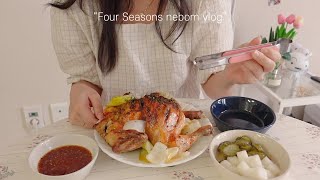 ENG) Self-catering Vlog 🍱 Daily life with home cooking and buying new cameras 📷, whole chicken